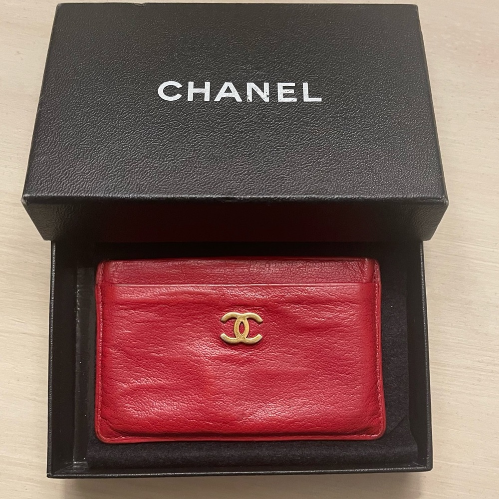 Chanel card holder